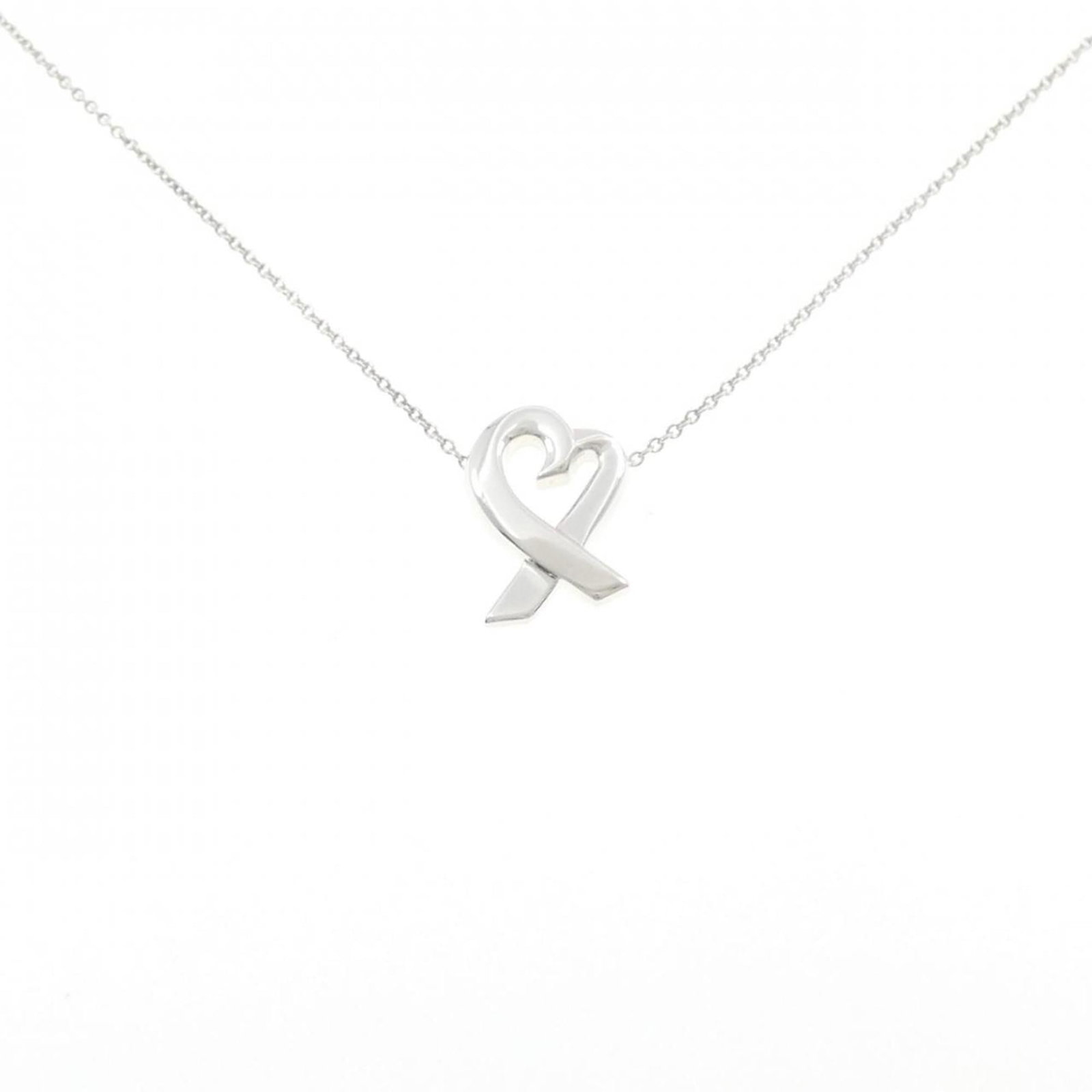 Loving Heart Small Tiffany Necklace: Loving Heart Small Tiffany Necklace A delicate and timeless piece, the Loving Heart Small Tiffany Necklace boasts intricate details in sterling silver 925, with a charming heart pendant suspended from