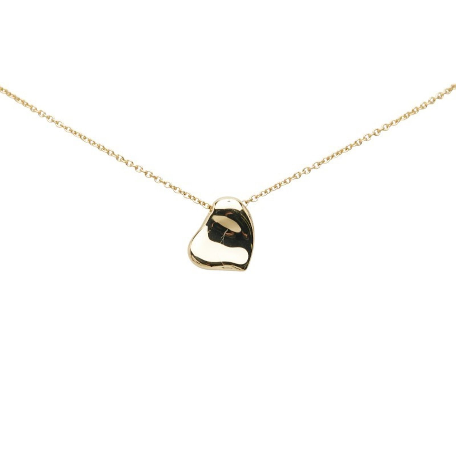 Tiffany & Co. 18K Yellow Gold Full Heart Necklace for Women.: Tiffany & Co. 18K Yellow Gold Full Heart Necklace for Women. Elegant and timeless, the Tiffany & Co. 18K Yellow Gold Full Heart Necklace is a stunning piece of jewelry that exudes sophistication and g