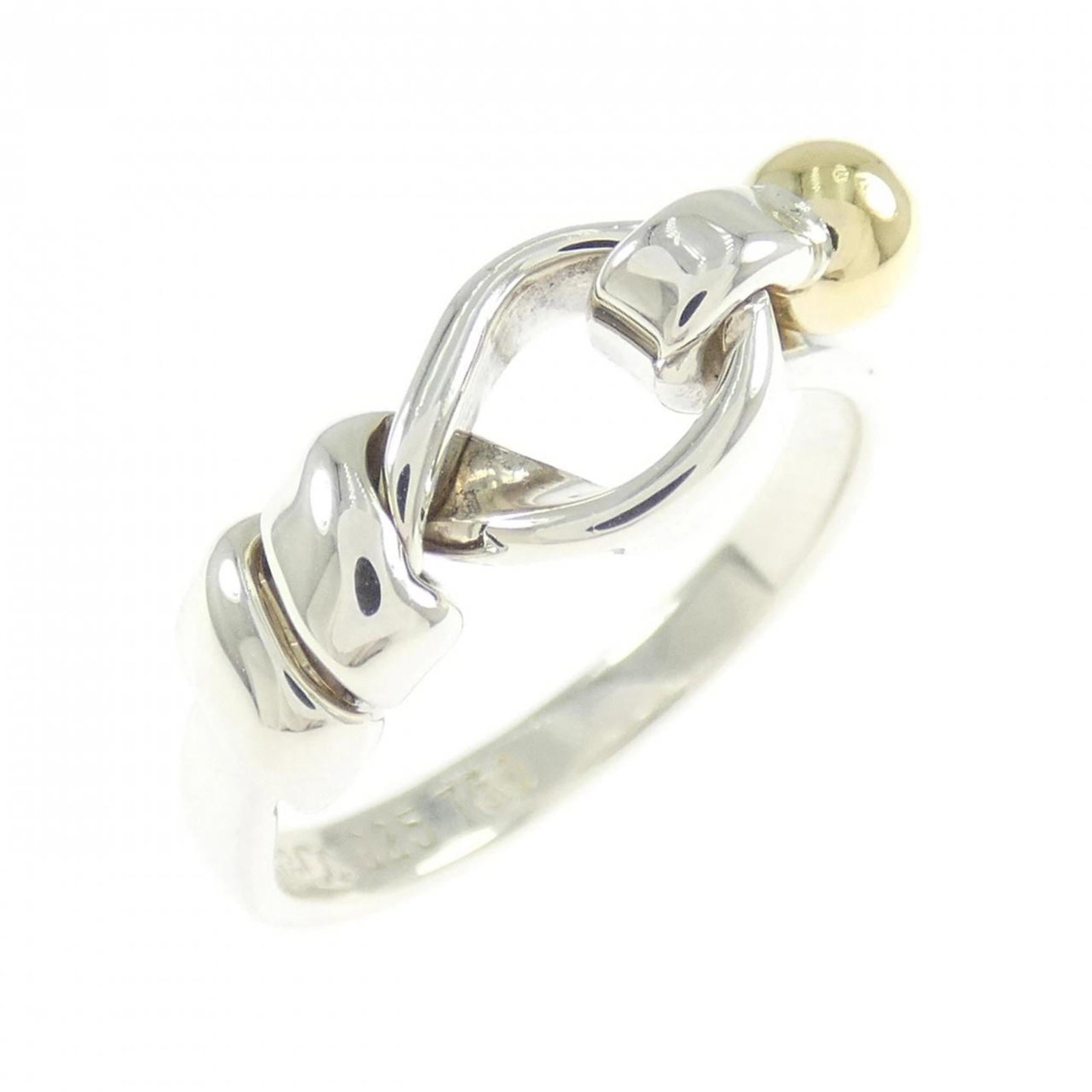 Yellow Gold (18K) - Tiffany Band Ring Silver 925: Yellow Gold (18K) - Tiffany Band Ring Silver 925 A beautiful Tiffany band ring, crafted with 18K yellow gold accents atop a sterling silver base, adds a touch of elegance to any outfit. With its sleek