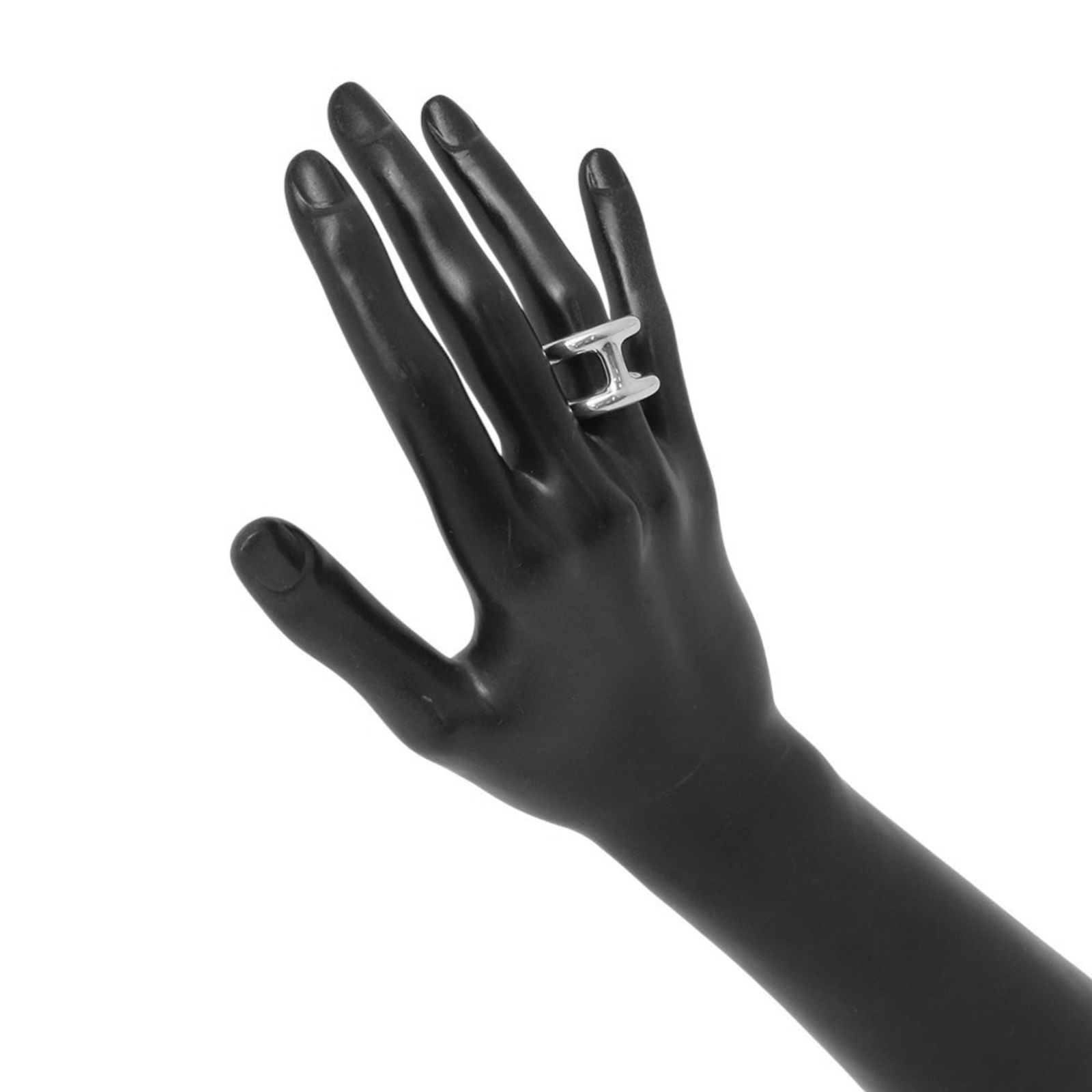 Hermes Silver 925 Band Ring - 4