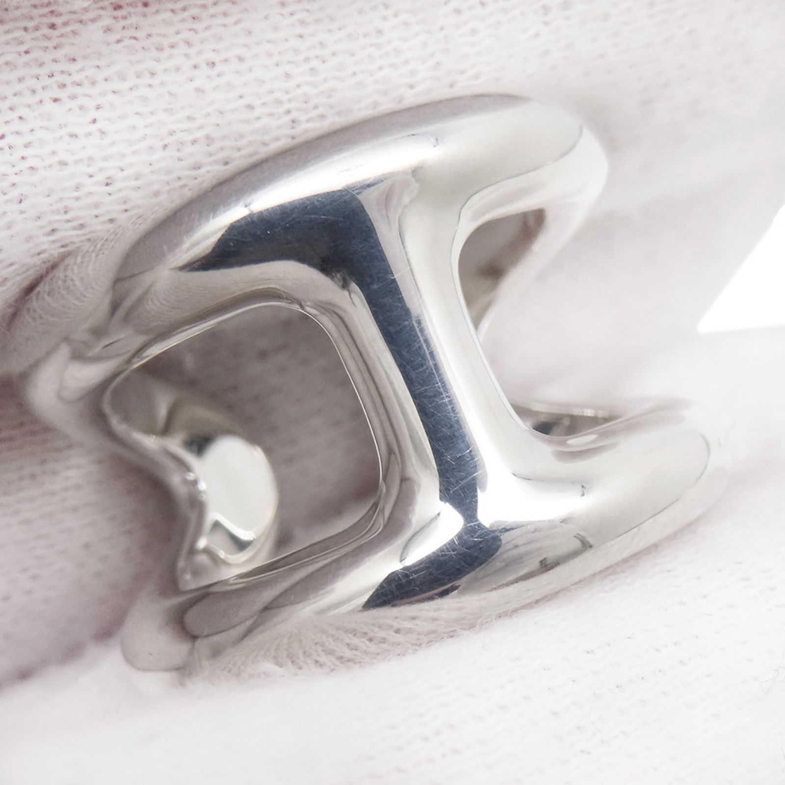 Hermes Silver 925 Band Ring - 5