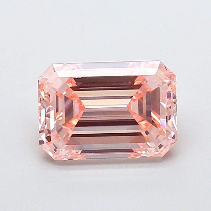 Loose Lab Diamond - IGI Emerald 5.03ct Fancy Intense Pink VVS2: Loose Lab Diamond - IGI Emerald 5.03ct Fancy Intense Pink VVS2 Experience the rare beauty of a lab-grown diamond, certified by IGI as an Emerald 5.03ct Fancy Intense Pink VVS2. This exquisite gem