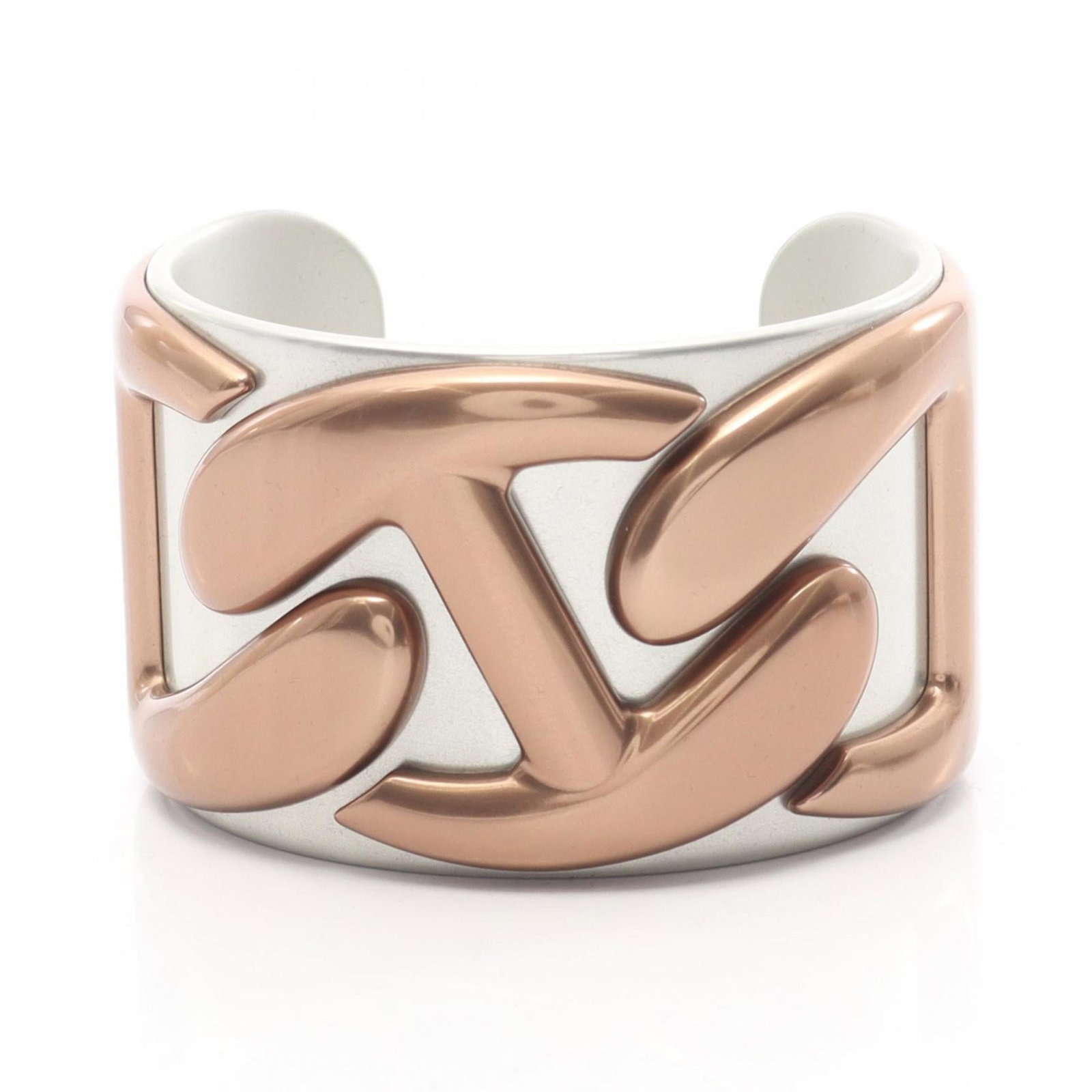 Stainless Steel - Hermes Bangle Gold Plating: Stainless Steel - Hermes Bangle Gold Plating Elevate your style with the iconic Hermes bangle, now in gold plating and stainless steel. This timeless piece boasts a classic design, 15cm length, and a
