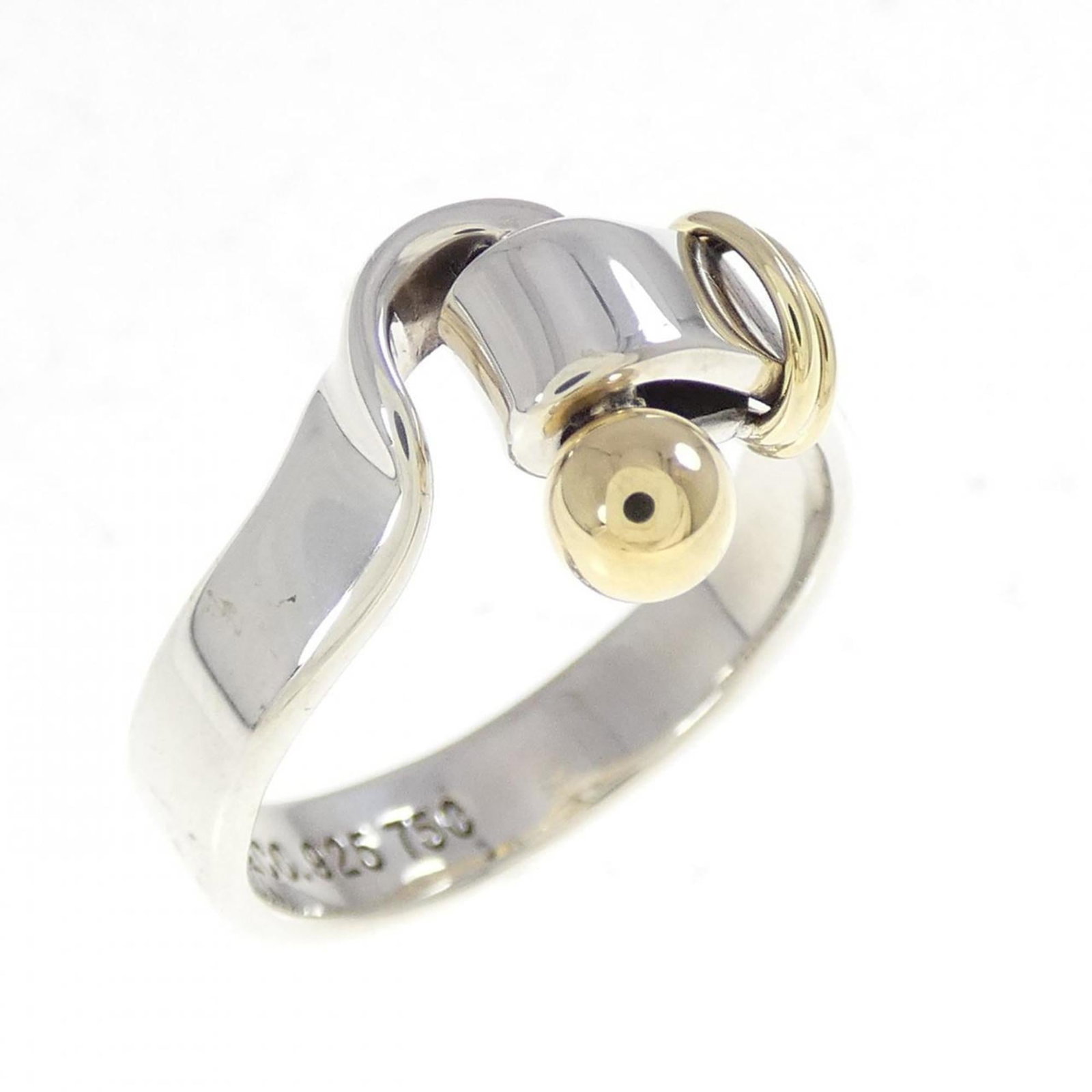 Yellow Gold (18K) - Tiffany Band Ring Silver 925: Yellow Gold (18K) - Tiffany Band Ring Silver 925 A beautiful and elegant Tiffany band ring, crafted from sterling silver 925 with a touch of luxurious yellow gold (18K), adds a sophisticated touch to