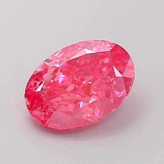 IGI Oval 1.21ct Fancy Vivid Pink VVS2 Loose Lab Diamond: IGI Oval 1.21ct Fancy Vivid Pink VVS2 Loose Lab Diamond A stunning Fancy Vivid Pink lab diamond, certified by the International Gemological Institute (IGI), boasts exceptional clarity and polish with