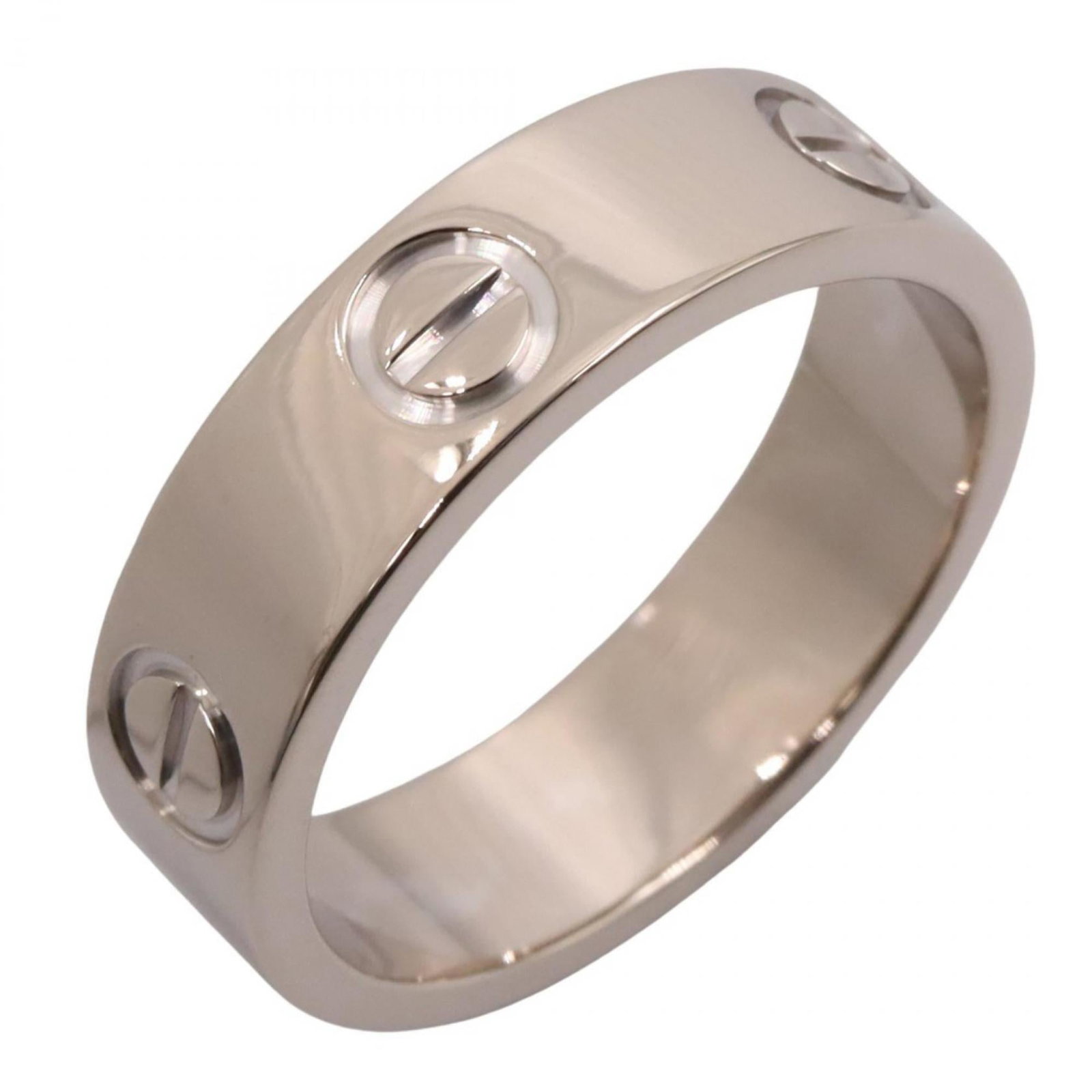 Cartier 18k White Gold Band Ring: Cartier 18k White Gold Band Ring A stunning Cartier band ring in 18k white gold, perfect for adding a touch of timeless elegance to any outfit. With its sleek design and high-quality materials, this r