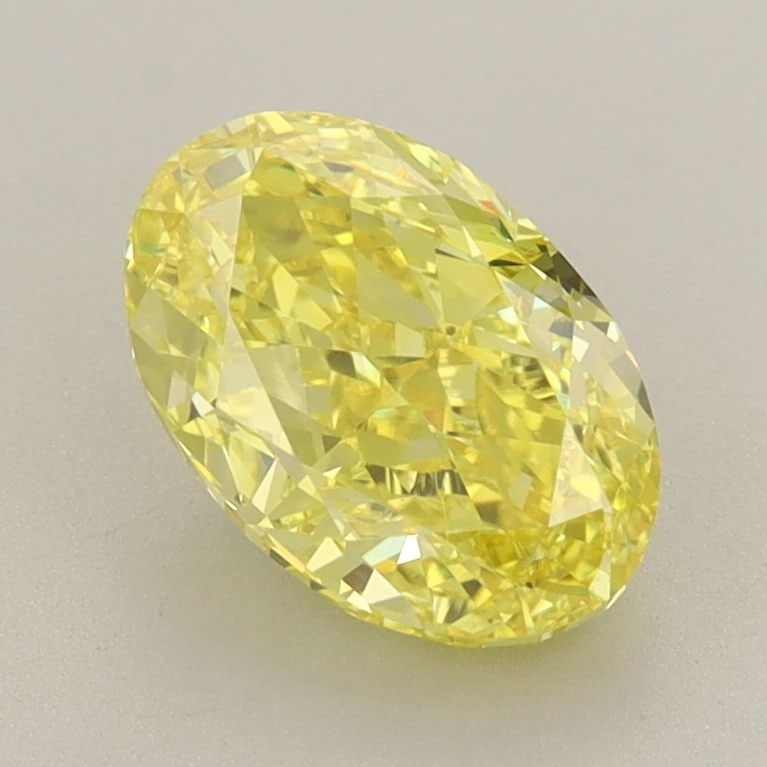 IGI Oval 1.86ct Fancy Vivid Yellow VVS2 Loose Lab Diamond: IGI Oval 1.86ct Fancy Vivid Yellow VVS2 Loose Lab Diamond A true gem for the discerning collector, this 1.86ct Fancy Vivid Yellow VVS2 lab-grown diamond shines with exceptional brilliance and clarity.