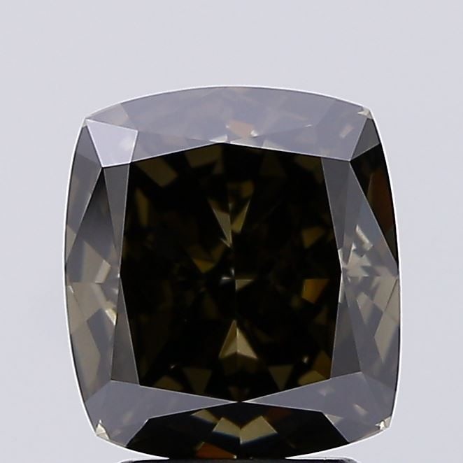IGI Cushion Modified 3.14ct Fancy Deep Gray VVS2 Loose Lab Diamond: IGI Cushion Modified 3.14ct Fancy Deep Gray VVS2 Loose Lab Diamond Experience the rare beauty of a Fancy Deep Gray lab-grown diamond, certified by IGI and boasting exceptional clarity (VVS2) and