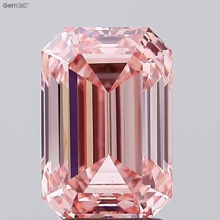 Loose Lab Diamond - IGI Emerald 3.0ct Fancy Vivid Pink VVS2 (1 of 1)