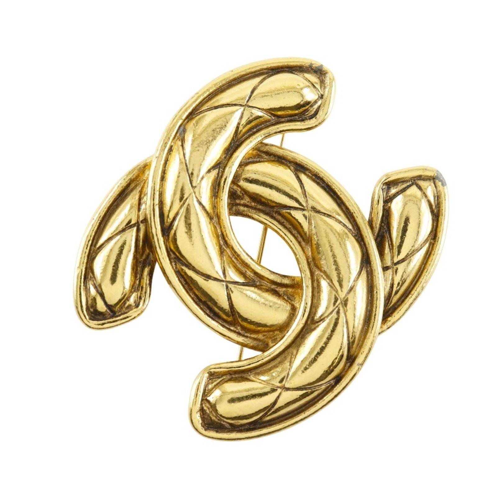 Plating Chanel Brooch Gold: Plating Chanel Brooch Gold A stunning vintage Chanel brooch, this gold-plated piece is a timeless addition to any jewelry collection. With its sleek design and classic style, it's sure to add a touch