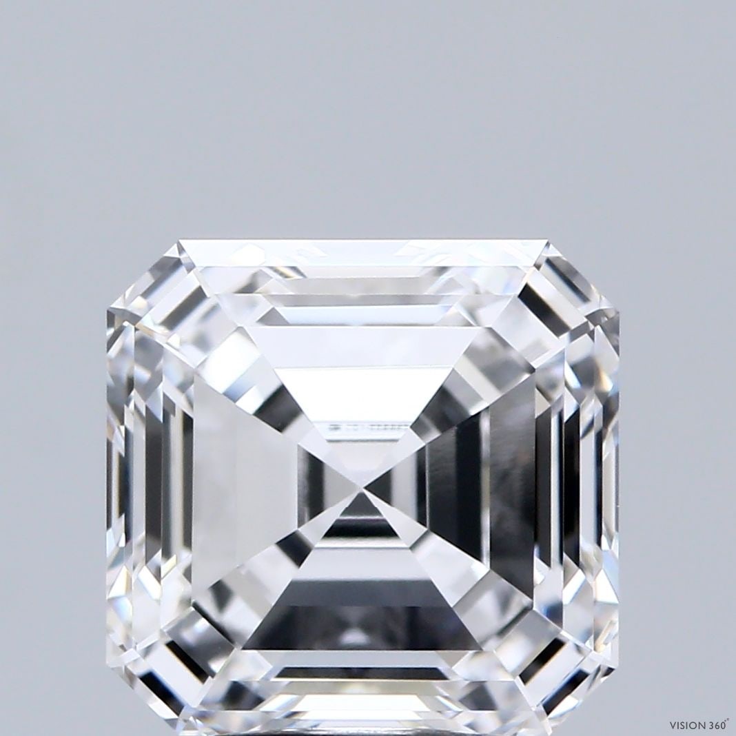 Loose Lab Diamond - IGI Asscher 4.03ct E VVS2: Loose Lab Diamond - IGI Asscher 4.03ct E VVS2 A stunning lab-grown diamond, certified by the International Gemological Institute (IGI), boasts exceptional clarity and color. This 4.03ct Asscher-cut
