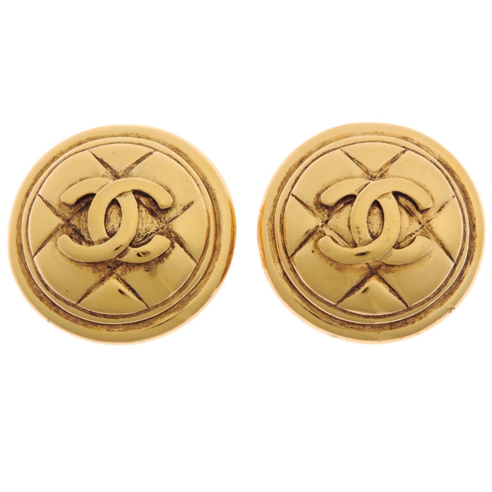 Chanel Clip Earrings in Gold Plating (1 of 7)