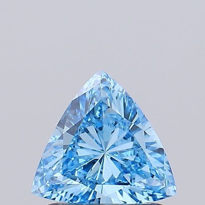IGI Triangular 0.66ct Fancy Vivid Blue VVS2 Loose Lab Diamond (1 of 1)