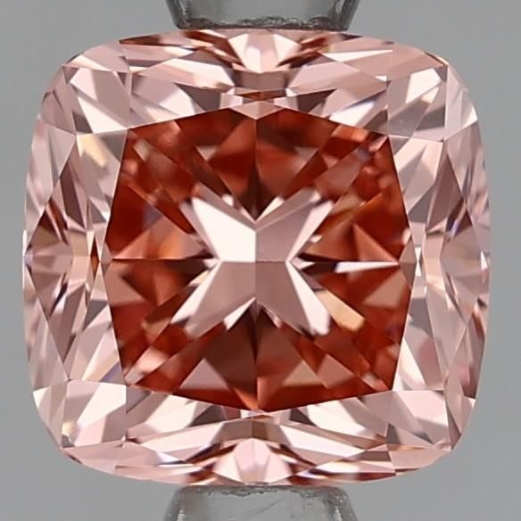 Loose Lab Diamond - Cushion Modified 1.04ct Fancy Orangey Pink VVS1 (1 of 1)
