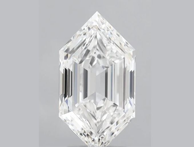 IGI Hexagonal 2.07ct E VVS2 Loose Lab Diamond: IGI Hexagonal 2.07ct E VVS2 Loose Lab Diamond A rare and exceptional lab-grown diamond, certified by the International Gemological Institute (IGI), boasts an impressive 2.07 carats of unparalleled bri