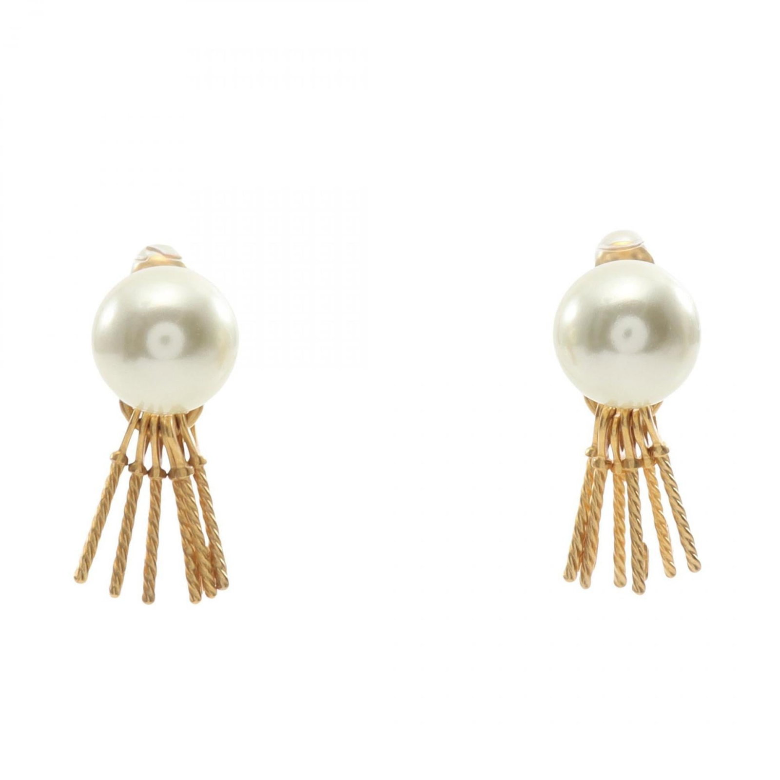 Christian Dior Stud Earrings in Gold Plating: Christian Dior Stud Earrings in Gold Plating Elevate your everyday style with these stunning Christian Dior stud earrings in gold plating, boasting sleek lines and sophisticated charm. Made from durab