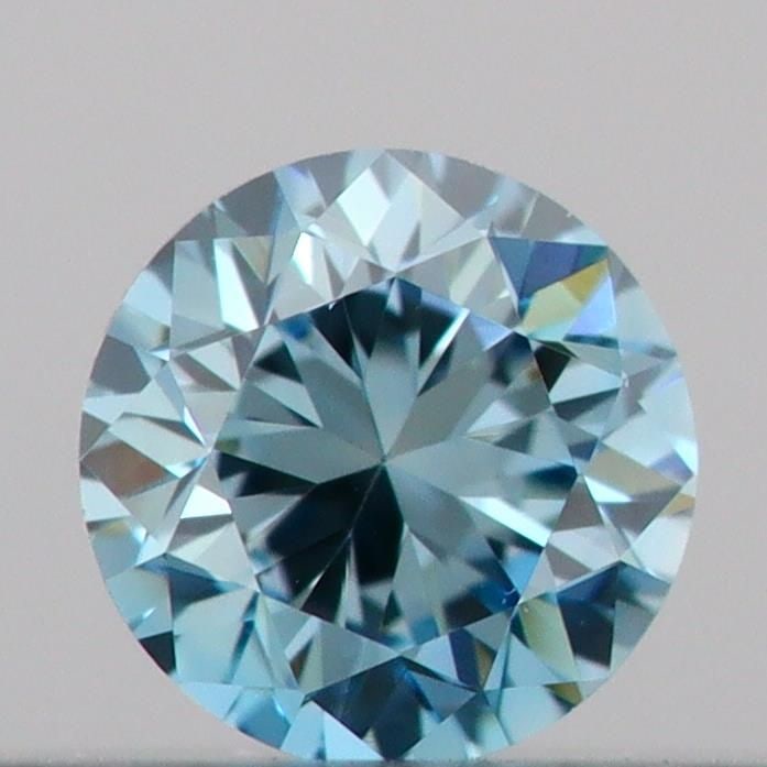 IGI Round 0.14ct Fancy Vivid Blue VVS2 Loose Lab Diamond: IGI Round 0.14ct Fancy Vivid Blue VVS2 Loose Lab Diamond A stunning Fancy Vivid Blue diamond, certified by the International Gemological Institute (IGI), boasts exceptional clarity and color. This