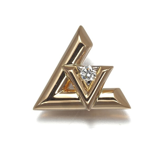 Wg Louis Vuitton Single Earring Diamond Lv Volt One 18K 750 Rose Gold/: Wg Louis Vuitton Single Earring Diamond Lv Volt One 18K 750 Rose Gold/ Elevate your style with the iconic Louis Vuitton Single Earring Diamond Lv Volt One, showcasing a stunning natural diamond set in