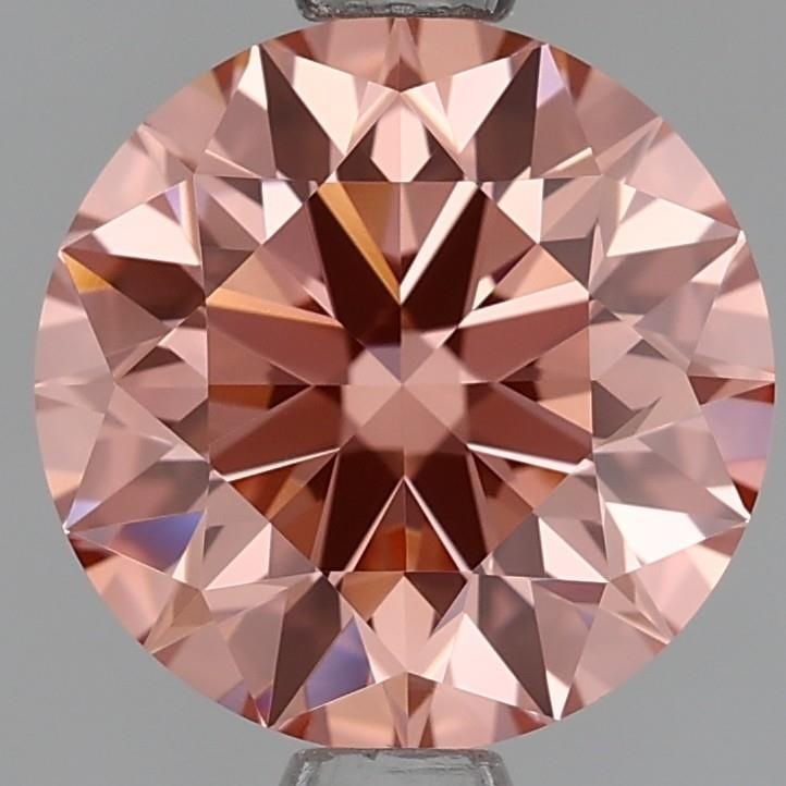 Loose Lab Diamond - Round 1.57ct Fancy Orangey Pink VVS2: Loose Lab Diamond - Round 1.57ct Fancy Orangey Pink VVS2 You're about to get your hands on one of the rarest and most stunning diamonds out there - a 1.57ct Fancy Orangey Pink VVS2 lab-grown gem that'