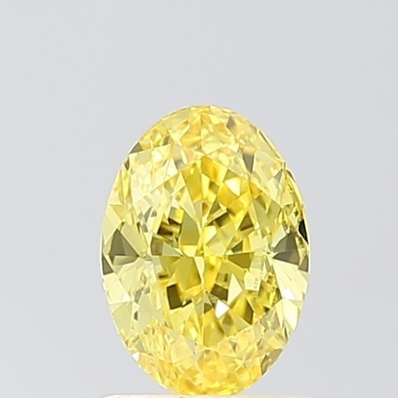 IGI Oval 1.12ct Fancy Vivid Yellow VVS2 Loose Lab Diamond (1 of 1)