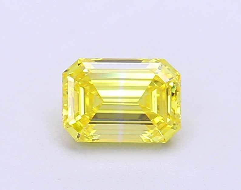 Loose Lab Diamond - IGI Emerald 1.02ct Fancy Vivid Yellow VVS2: Loose Lab Diamond - IGI Emerald 1.02ct Fancy Vivid Yellow VVS2 Experience the beauty of a lab-grown diamond, certified by IGI as Fancy Vivid Yellow with exceptional clarity and cut. This stunning 1.02