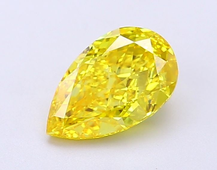 Loose Lab Diamond - IGI Pear 1.22ct Fancy Vivid Yellow VVS2: Loose Lab Diamond - IGI Pear 1.22ct Fancy Vivid Yellow VVS2 Experience the warmth and brightness of nature with this stunning loose lab-grown diamond, certified by IGI as Fancy Vivid Yellow VVS2. Its