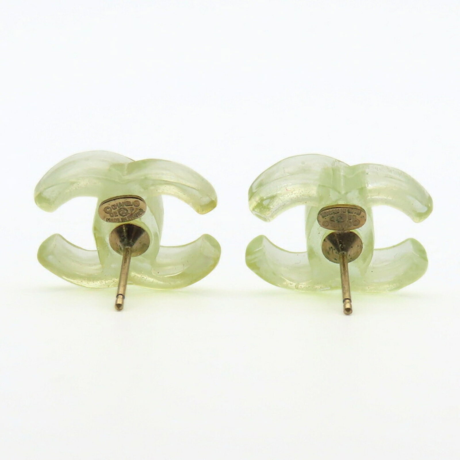 Chanel Stud Earrings - Plastic - 3