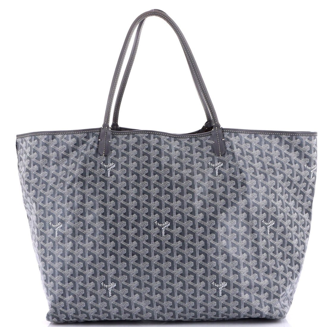 Goyard Saint Louis Tote in Coated Canvas GM: Goyard Saint Louis Tote in Coated Canvas GM The Goyard Saint Louis Tote in Coated Canvas GM is a timeless and versatile bag that exudes French elegance. With its sturdy canvas exterior, neutral interi