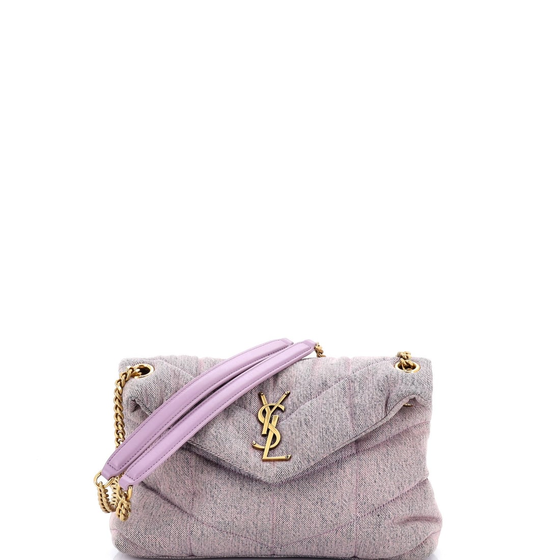 Saint Laurent Loulou Small Quilted Jersey Puffer Shoulder Bag: Saint Laurent Loulou Small Quilted Jersey Puffer Shoulder Bag The Saint Laurent Loulou Small Quilted Jersey Puffer Shoulder Bag is a stylish and luxurious accessory that exudes high-end chic. With