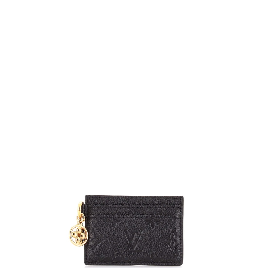 Louis Vuitton LV Monogram Empreinte Leather Card Holder: Louis Vuitton LV Monogram Empreinte Leather Card Holder Elevate your everyday with the iconic Louis Vuitton LV Monogram Empreinte Leather Card Holder, boasting the signature black monogram pattern and