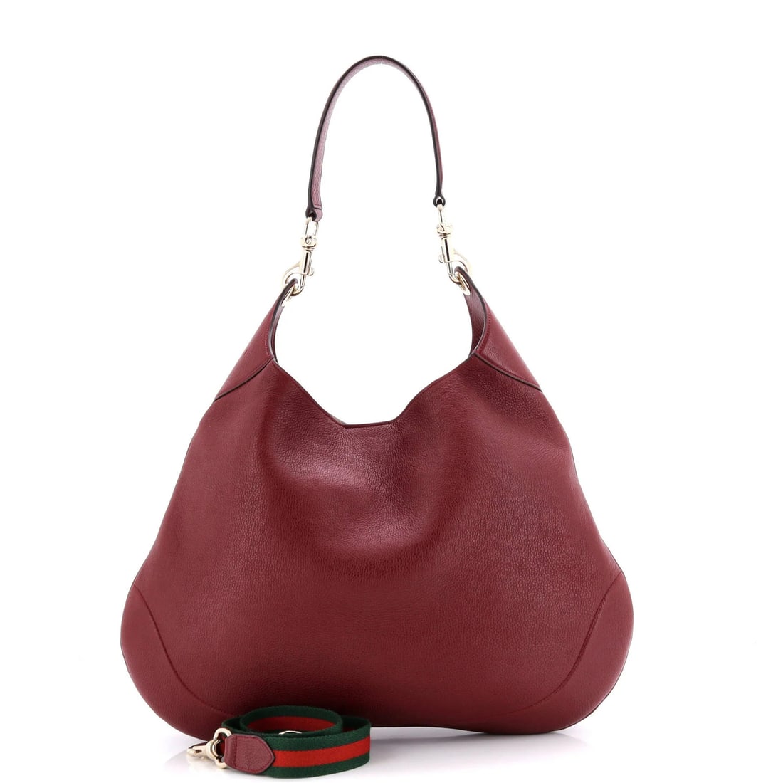 Gucci Medium Leather B Shoulder Bag: Gucci Medium Leather B Shoulder Bag Own the iconic Gucci style with this vibrant red Medium Leather B Shoulder Bag, boasting classic Gucci design and luxurious medium leather exterior. With its spacio