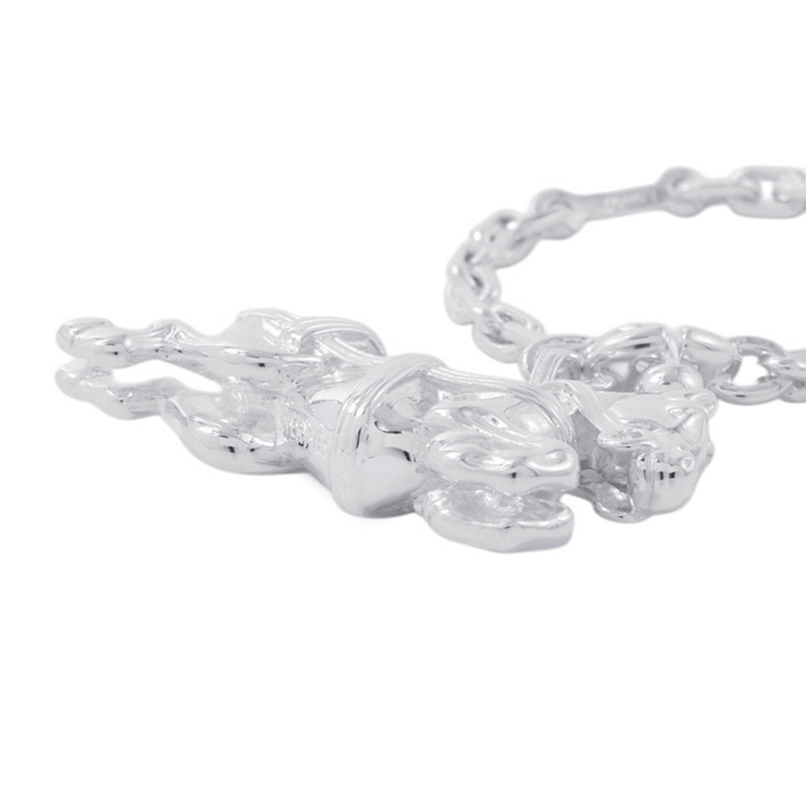 Hermes Silver 925 Keyring - 2