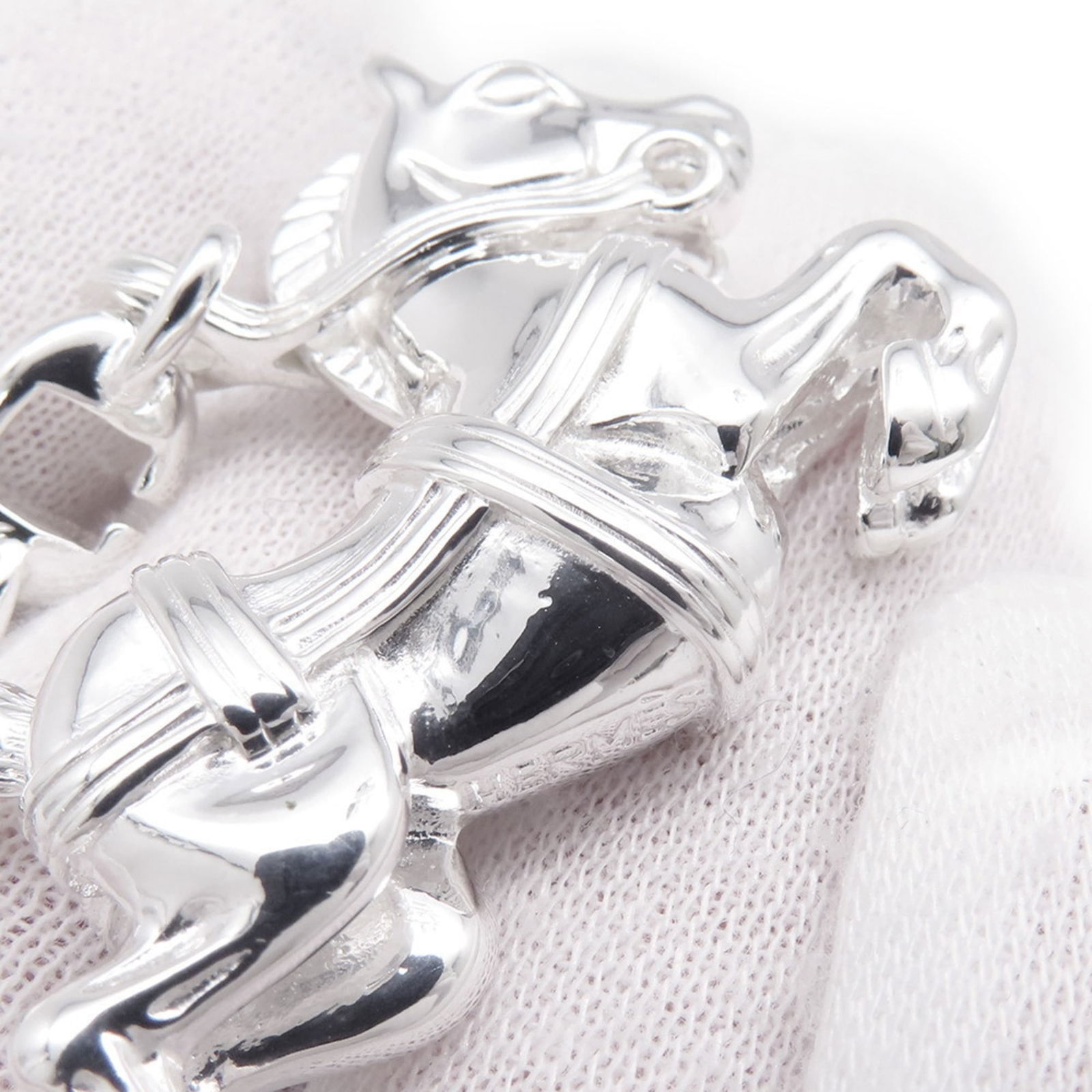 Hermes Silver 925 Keyring - 6