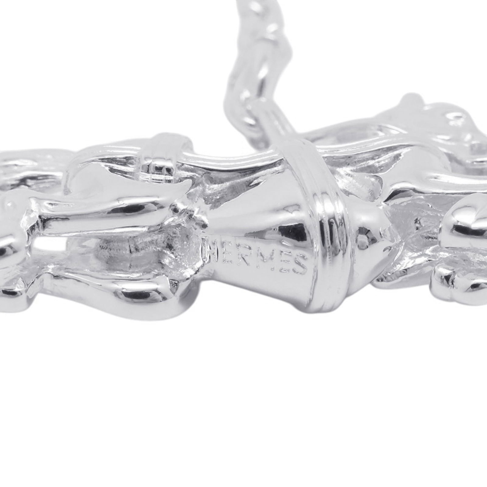 Hermes Silver 925 Keyring - 9