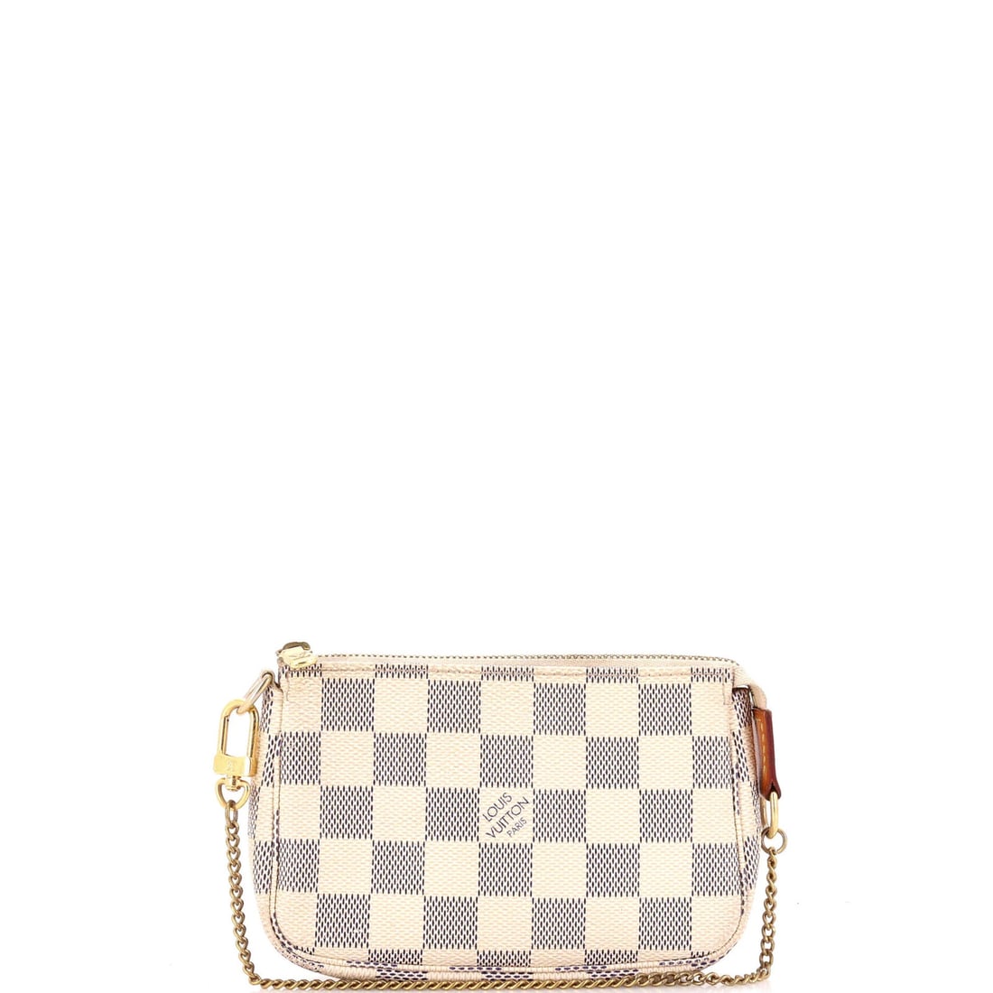 Mini Louis Vuitton Pochette Accessoires Damier: Mini Louis Vuitton Pochette Accessoires Damier For the fashion-conscious collector, this mini Louis Vuitton Pochette Accessoires Damier clutch is a must-have accessory. With its iconic Damier pattern