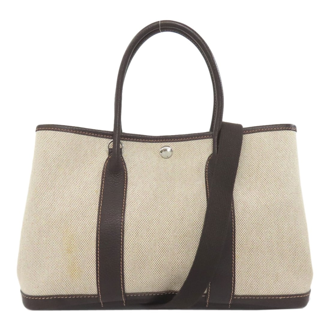 Towar HERMES Garden Party TPM Maron SilverHardware Handbag: Towar HERMES Garden Party TPM Maron SilverHardware Handbag Experience the timeless elegance of a Herm?s Garden Party handbag, crafted from luxurious Towar leather and adorned with intricate silver har