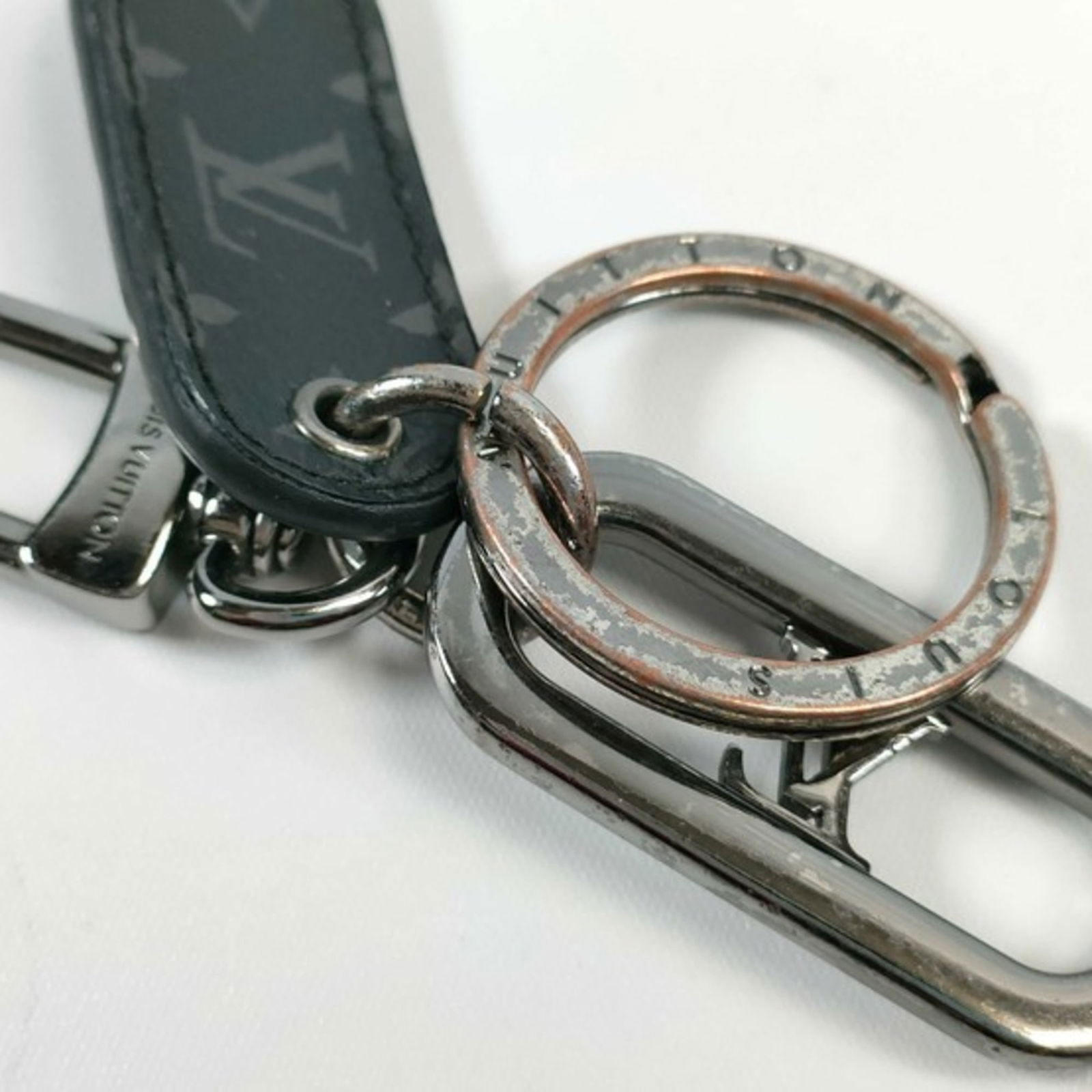 Louis Vuitton Monogram Eclipse Keyring - 5