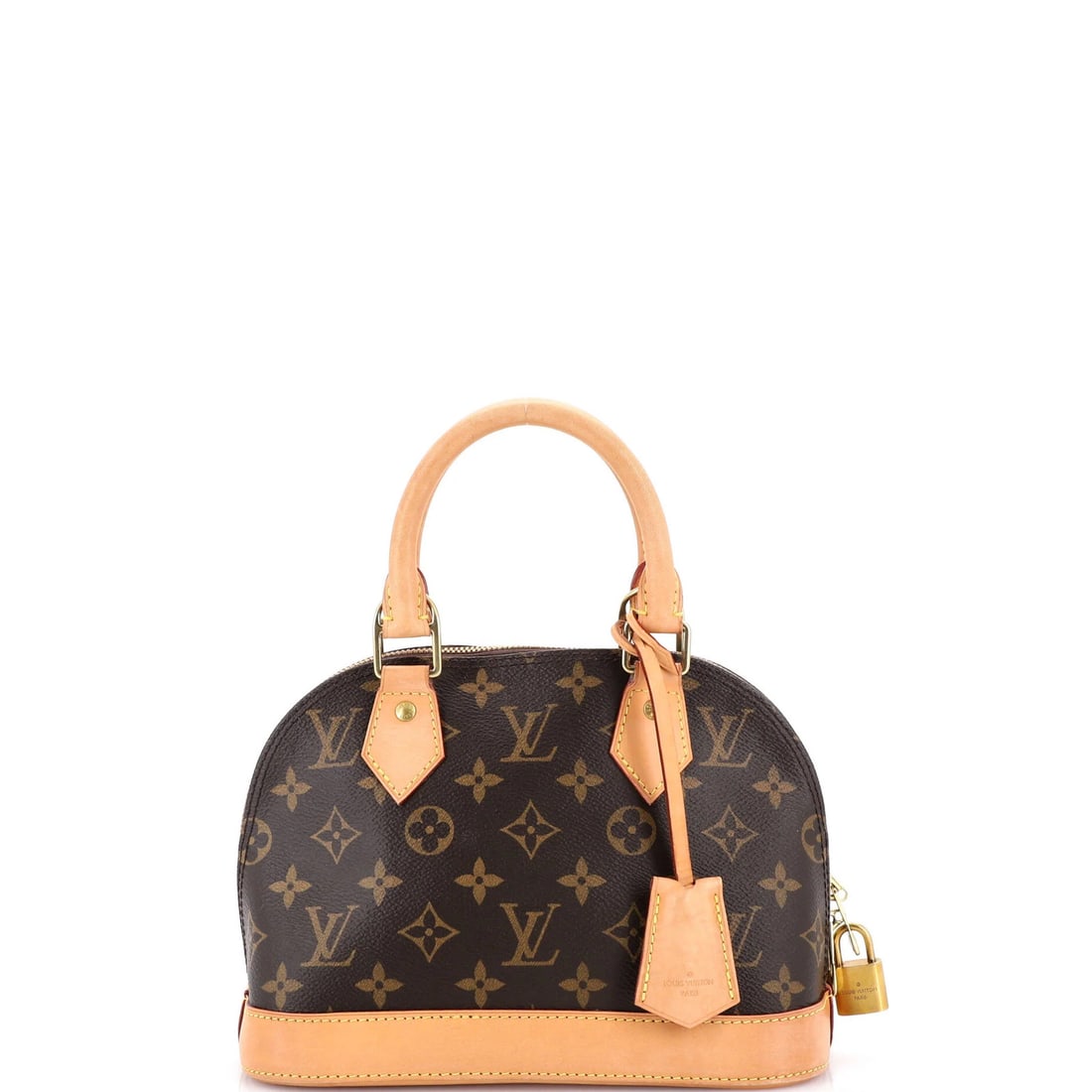 Louis Vuitton Alma Monogram Canvas BB Handbag: Louis Vuitton Alma Monogram Canvas BB Handbag Experience the timeless elegance of Louis Vuitton's Alma Monogram Canvas BB Handbag, boasting a classic cross-body design with iconic monogram pattern