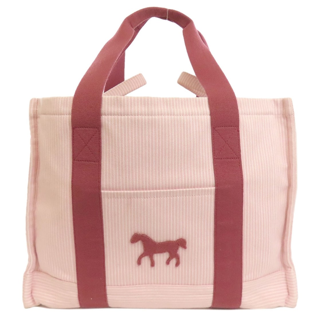 HERMES Mothers bag Tote Canvas: HERMES Mothers bag Tote Canvas Experience the timeless elegance of the iconic Herm?s Tote bag, crafted from high-quality canvas in a vibrant pink hue that adds a touch of sophistication to any outfit.