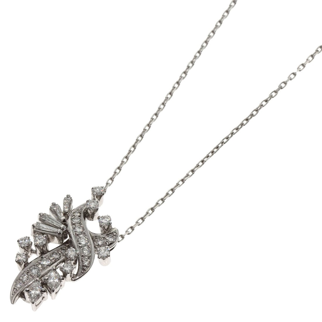 Mikimoto K18 White Gold Diamond Necklace: Mikimoto K18 White Gold Diamond Necklace Elevate your elegance with the Mikimoto K18 White Gold Diamond Necklace, a masterpiece of Japanese craftsmanship featuring a stunning D color diamond weighing