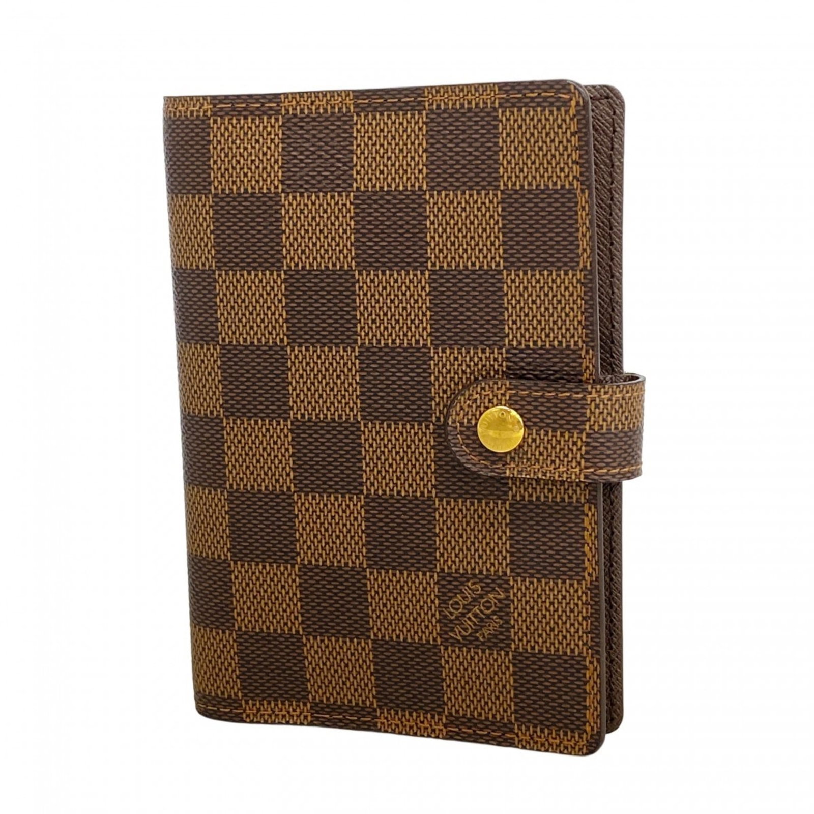 Louis Vuitton Damier Agenda PM Notebook Cover for Men/ Women R20700 Ebene: Louis Vuitton Damier Agenda PM Notebook Cover for Men/ Women R20700 Ebene Elevate your daily routine with the iconic Louis Vuitton Damier Agenda PM Notebook Cover, boasting the timeless Ebene leather