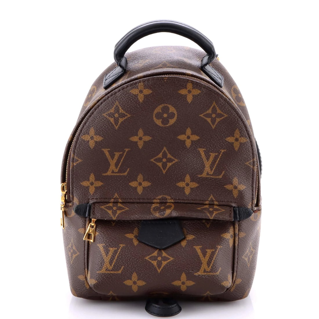 Louis Vuitton Palm Springs Mini Monogram Canvas Backpack: Louis Vuitton Palm Springs Mini Monogram Canvas Backpack Elevate your daily routine with the iconic Louis Vuitton Palm Springs Mini Monogram Canvas Backpack, boasting a timeless black and brown monogr