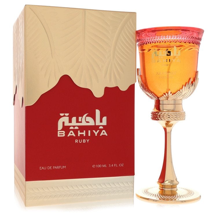 Arabiyat Prestige Bahiya Ruby Cologne By Eau De Parfum Spray (Unisex): Arabiyat Prestige Bahiya Ruby Cologne By Eau De Parfum Spray (Unisex) Experience the sophisticated elegance of Arabiyat Prestige Bahiya Ruby Cologne, a unisex fragrance that combines the freshness of
