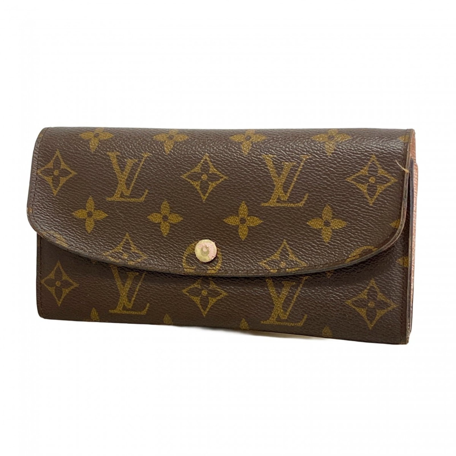 Louis Vuitton Bi-Fold Long Wallet: Louis Vuitton Bi-Fold Long Wallet A stylish and practical Louis Vuitton bi-fold long wallet, perfect for everyday use, boasts the iconic brand's signature monogram pattern in rich brown leather. With