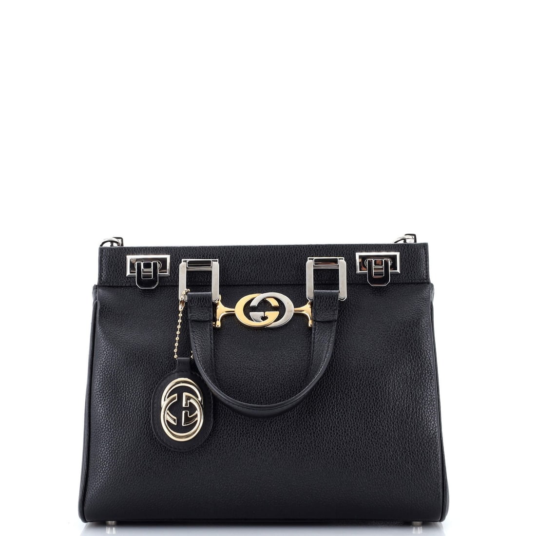 Gucci Zumi Small Top Handle Leather Bag: Gucci Zumi Small Top Handle Leather Bag The Gucci Zumi Small Top Handle Leather Bag is a timeless and sophisticated accessory that exudes luxury. With its sleek black leather exterior, red interior, a