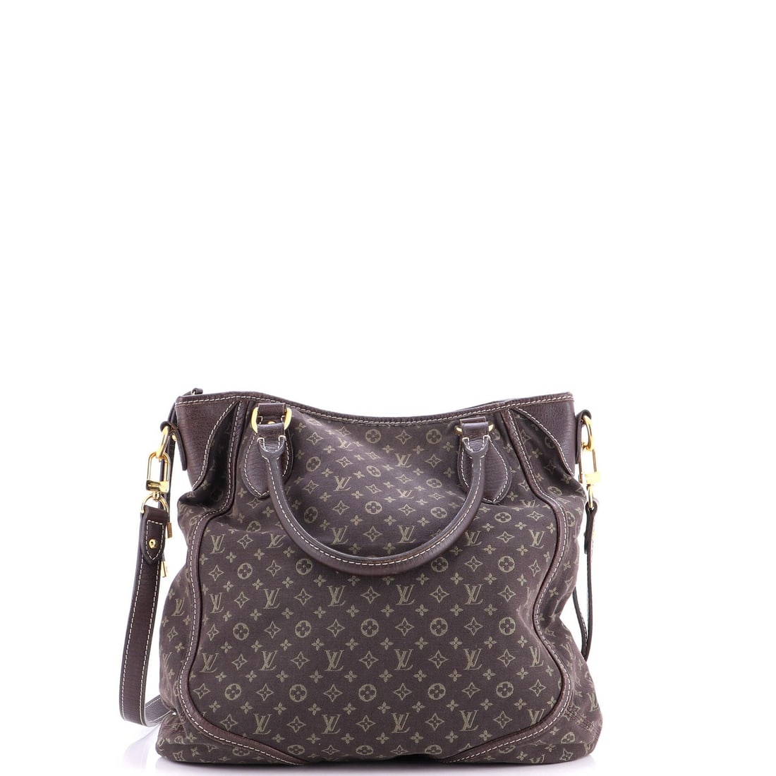 Lin Louis Vuitton Angele Handbag Mini: Lin Louis Vuitton Angele Handbag Mini A rare and stylish find, the Louis Vuitton Angele Handbag Mini boasts classic design with a timeless appeal. With its signature brown canvas exterior, gold hardwa