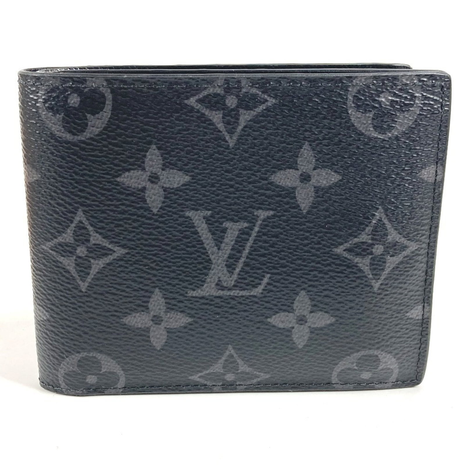 Louis Vuitton M62545 Monogram Eclipse Portefeuille - Black Canvas Men/ Women's NM Folding Bi-Fold: Louis Vuitton M62545 Monogram Eclipse Portefeuille - Black Canvas Men/ Women's NM Folding Bi-Fold Wallet Experience the iconic style of Louis Vuitton with this sleek Monogram Eclipse Portefeuille, boa