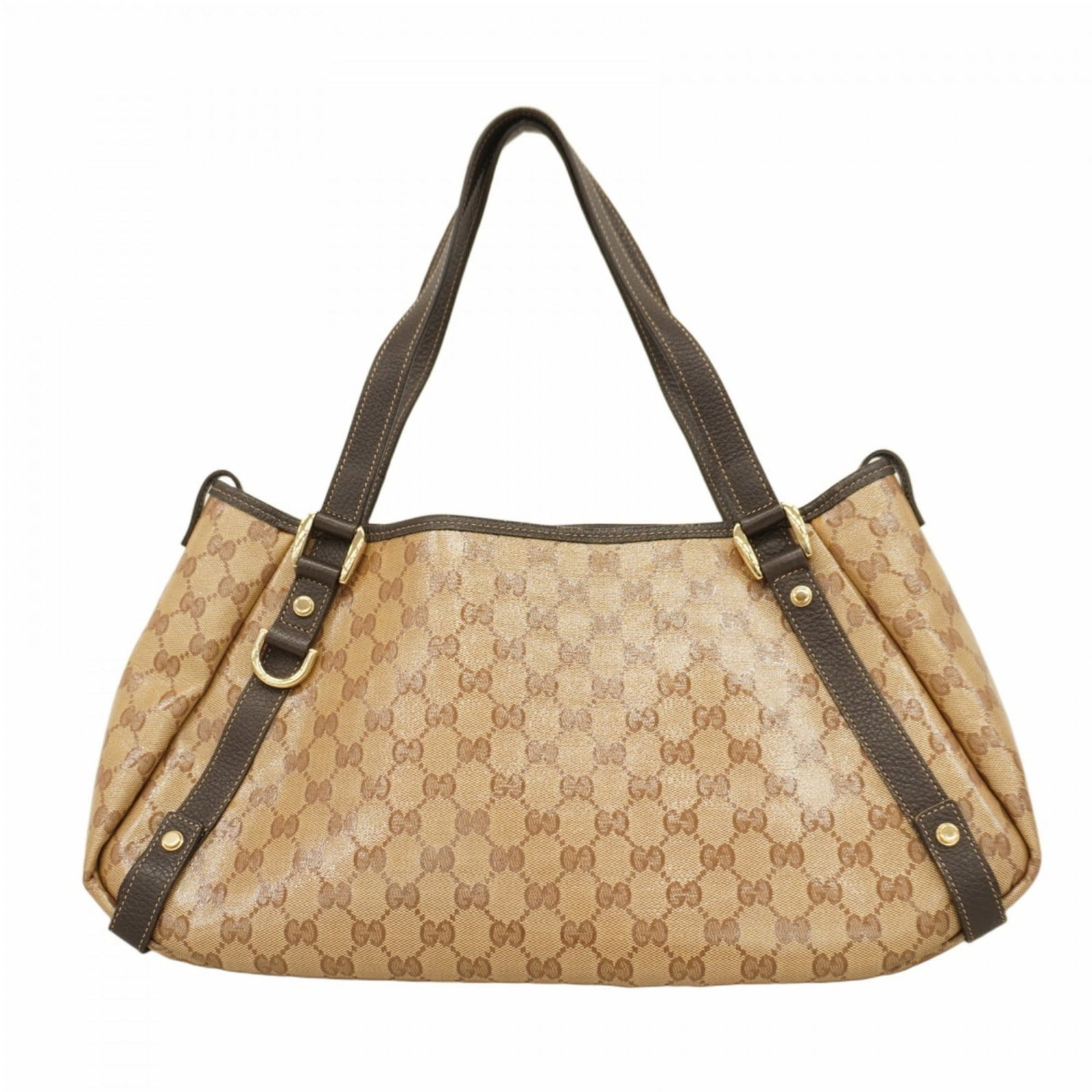Gucci Coated Canvas Tote Bag: Gucci Coated Canvas Tote Bag Elevate your everyday style with the iconic Gucci Coated Canvas Tote Bag, boasting a chic beige and brown color combination that adds sophistication to any outfit. Featuri