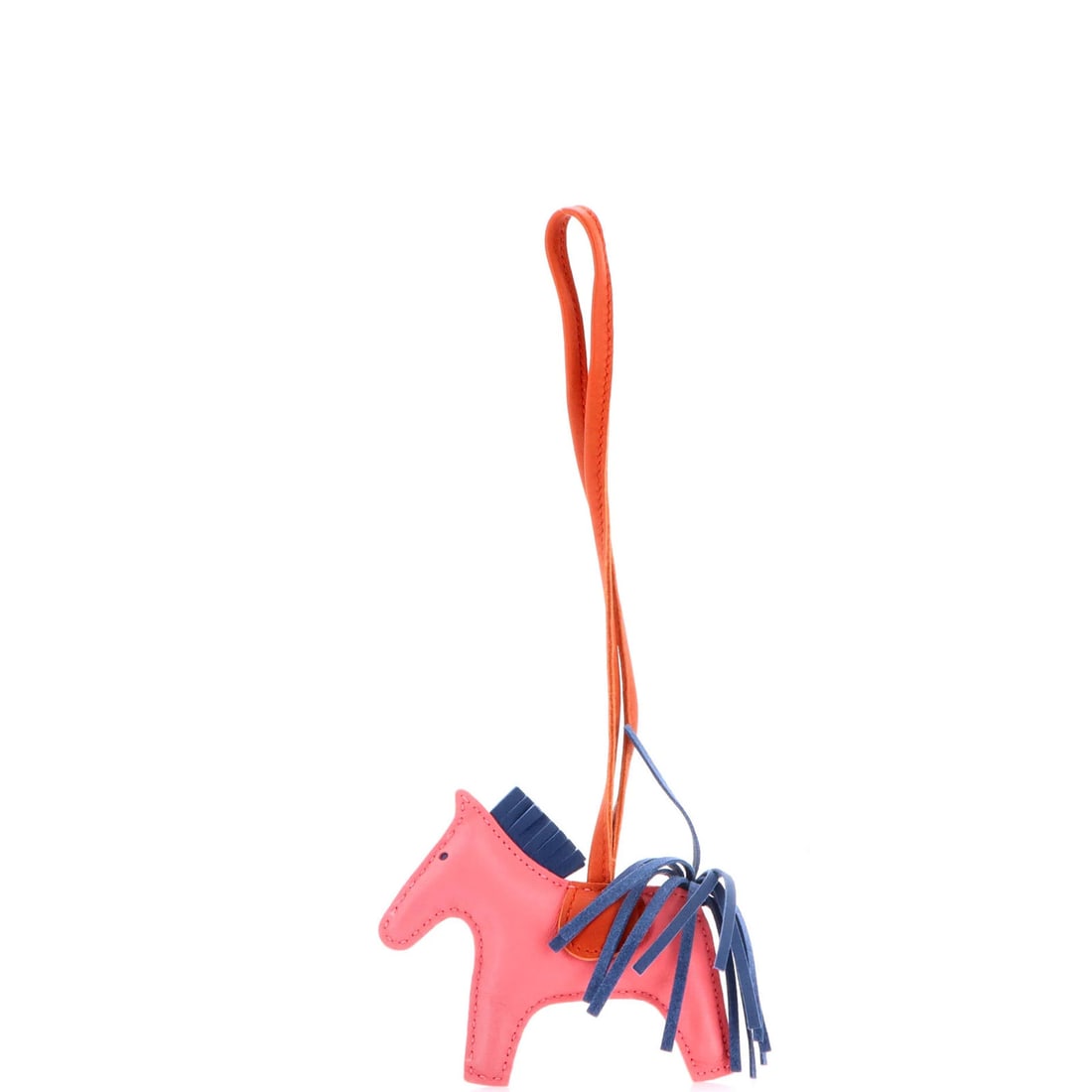 Hermes GriGri Rodeo Bag Leather Charm PM: Hermes GriGri Rodeo Bag Leather Charm PM A rare and stylish addition to any Herm?s enthusiast's collection, the GriGri Rodeo Bag Leather Charm PM is a vibrant pink leather charm that adds a pop of col
