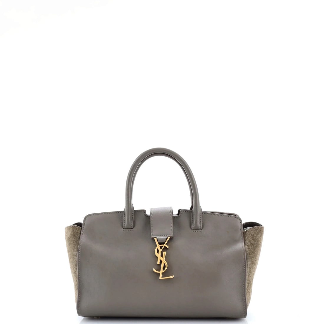 Baby Saint Laurent Monogram Cabas Downtown Leather with Suede: Baby Saint Laurent Monogram Cabas Downtown Leather with Suede A stylish and practical baby bag, the Saint Laurent Monogram Cabas Downtown Leather with Suede is a chic addition to any mom's daily routi